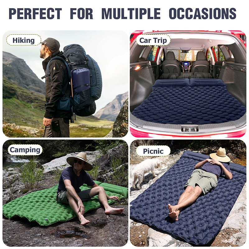 BowLift | Portable Inflatable Built-in Pillow Nature Nest Camping Bed