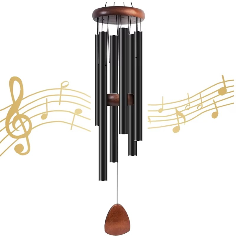 BowLift | Enchanting Aluminum & Wood Garden Wind Chimes