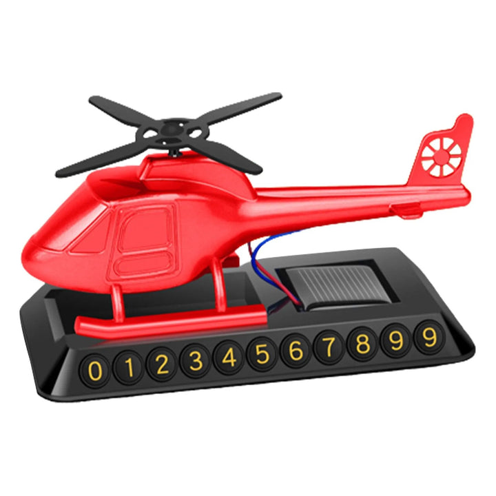 BowLift | Helicopter Solar-Powered Car Air Freshener Parking Number Plate