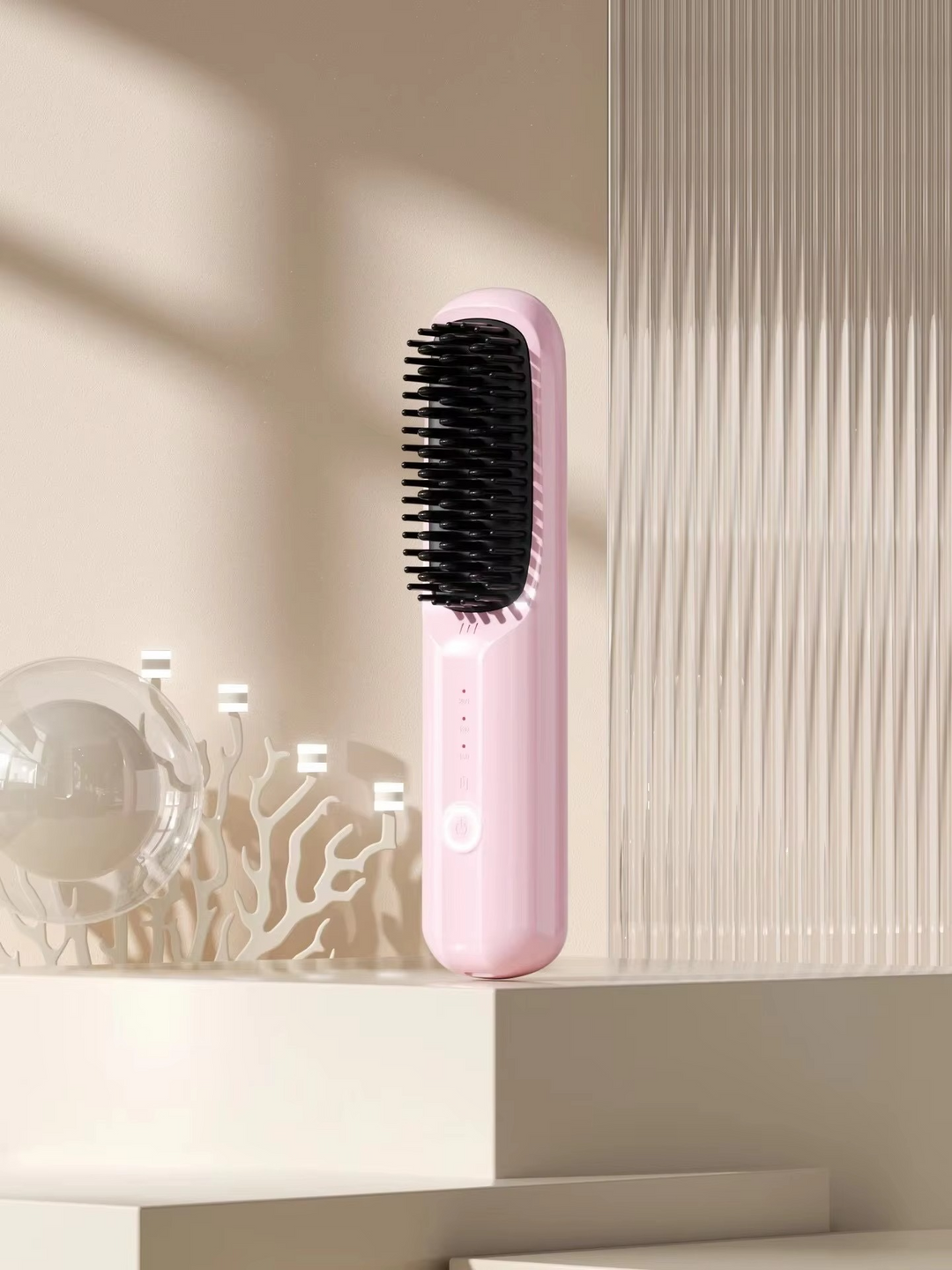 BowLift | USB Rechargeable Ionic Hair Styler – Ceramic Straightening Comb