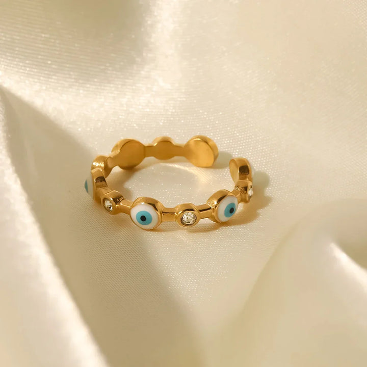 BowLift | Adjustable Dainty Evil Eye Diamond Ring