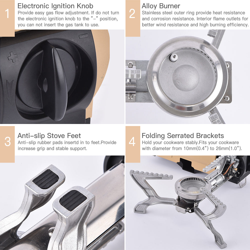 Outdoor Mini Portable Folding Gas Stove | Bowlift