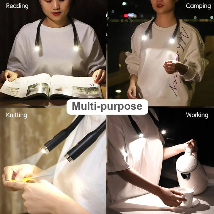 BowLift | LED rechargeable neck lamp with 3 modes