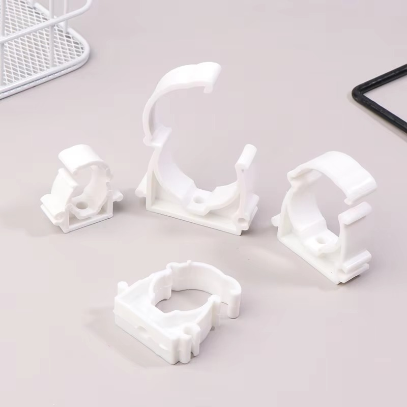 BowLift | Plastic PPR Pipe Clamp Holders with Protective Cover, Set of 20