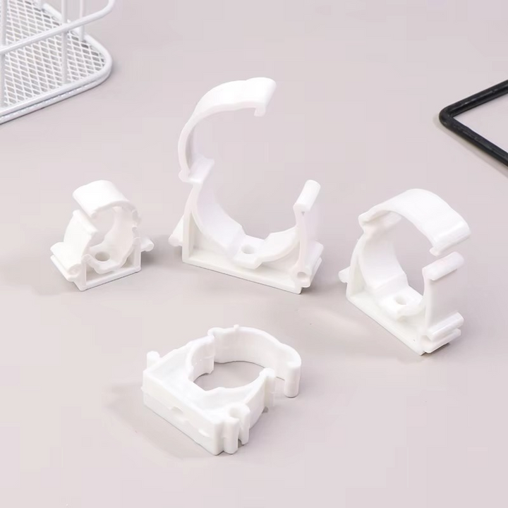 BowLift | Plastic PPR Pipe Clamp Holders with Protective Cover, Set of 20