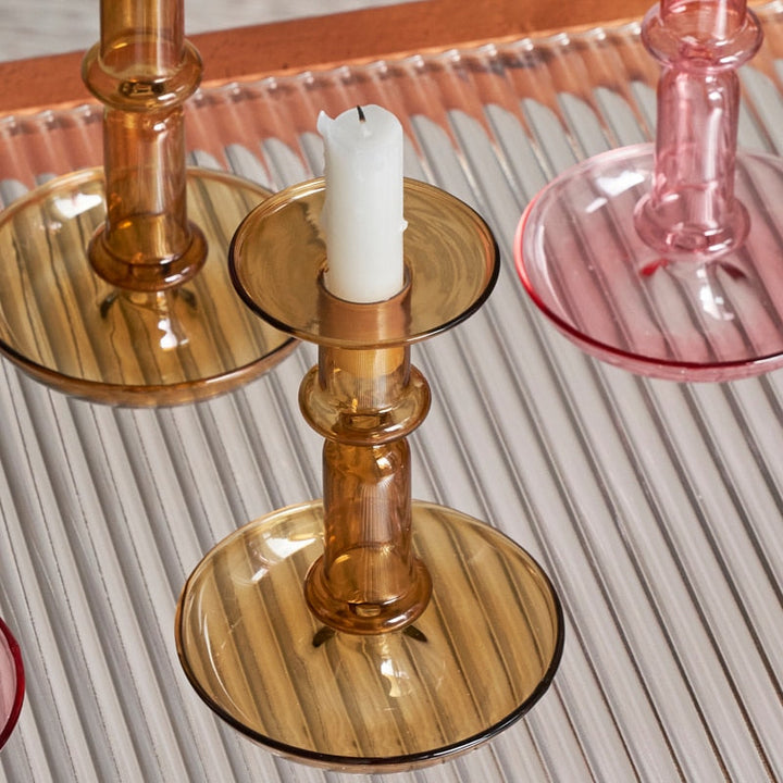 Borosilicate Modern Candleholders - 2 colours | Bowlift