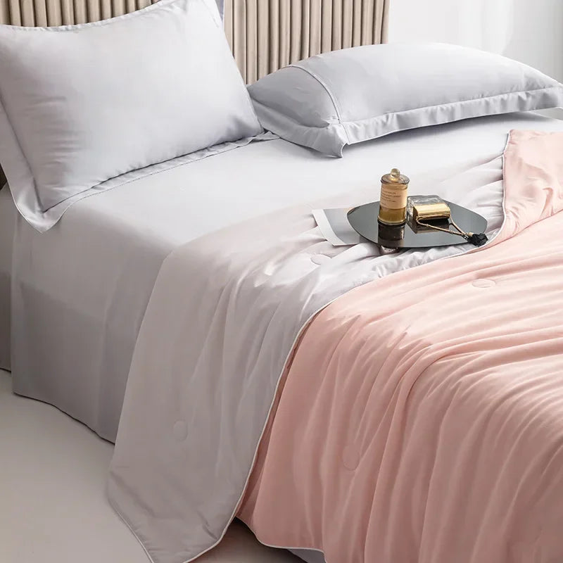 High-Quality Cooling Blanket – Smooth Air-Conditioning Comforter, Lightweight Summer Quilt with Double-Sided Cooling Fabric | Bowlift