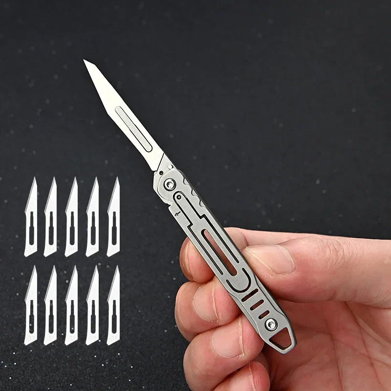 Replaceable Blades Foldable EDC Knife | Bowlift