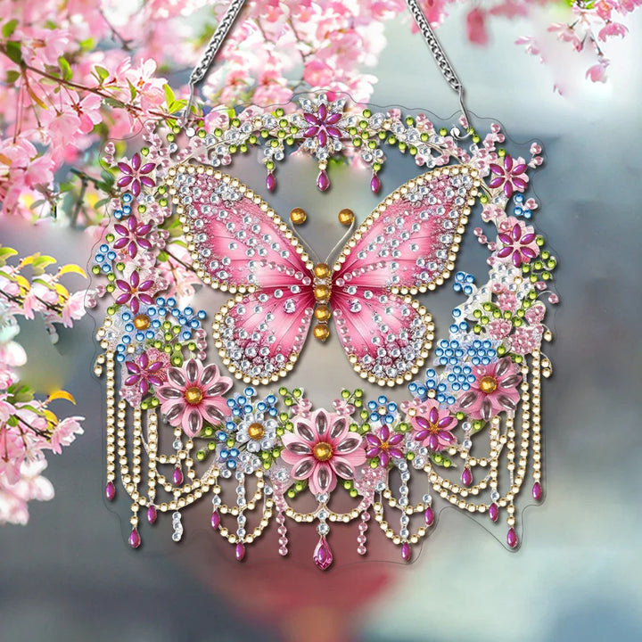 BowLift | Butterfly Pendant | 5D DIY Diamond Painting | Double-Sided Acrylic | Sparkling Window Decoration