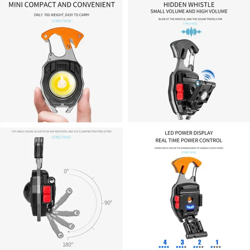 Ultimate COB Multifunction Rechargeable Built-in Ligther Work Light | Bowlift
