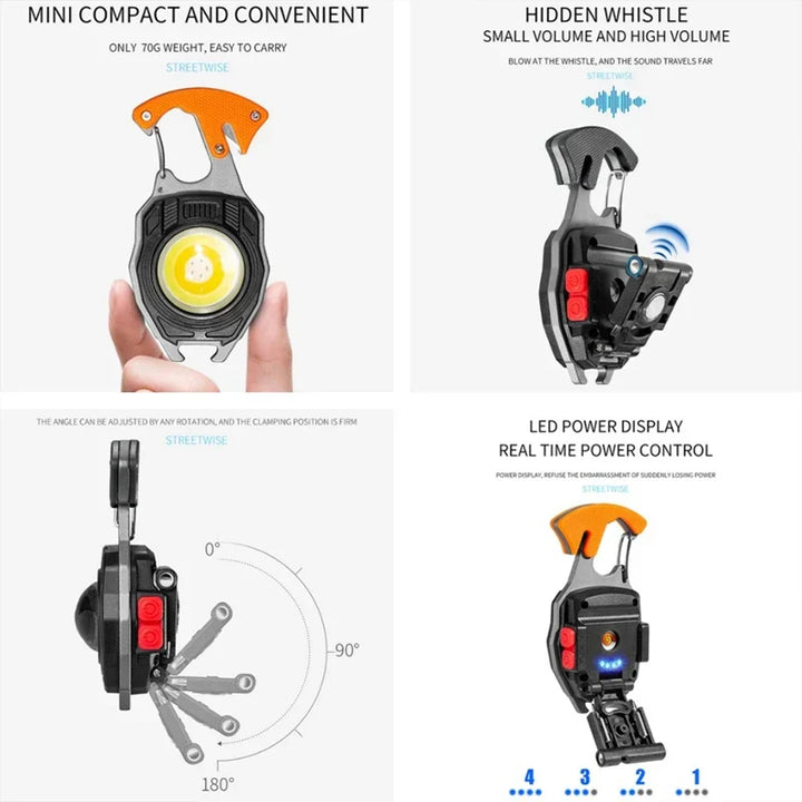 Ultimate COB Multifunction Rechargeable Built-in Ligther Work Light | Bowlift