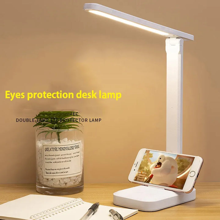 BowLift | LED Desk Lamp | Rechargeable 6000mAh | Stepless dimmable | Foldable Desk Lamp with Touch