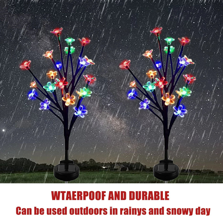 BowLift | Sakura Tree Solar Flower Pathway Outdoor Lights