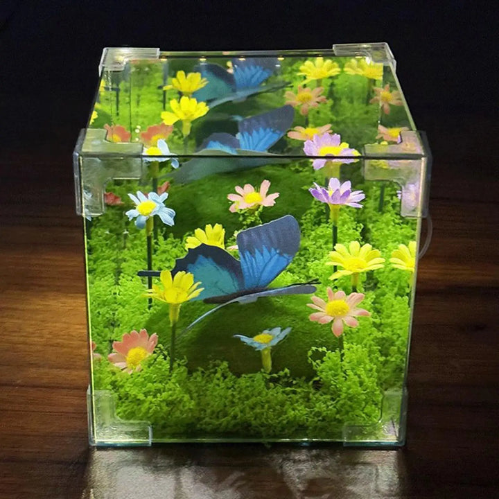 BowLift | LED Butterfly Garden Cube Night Light Decor
