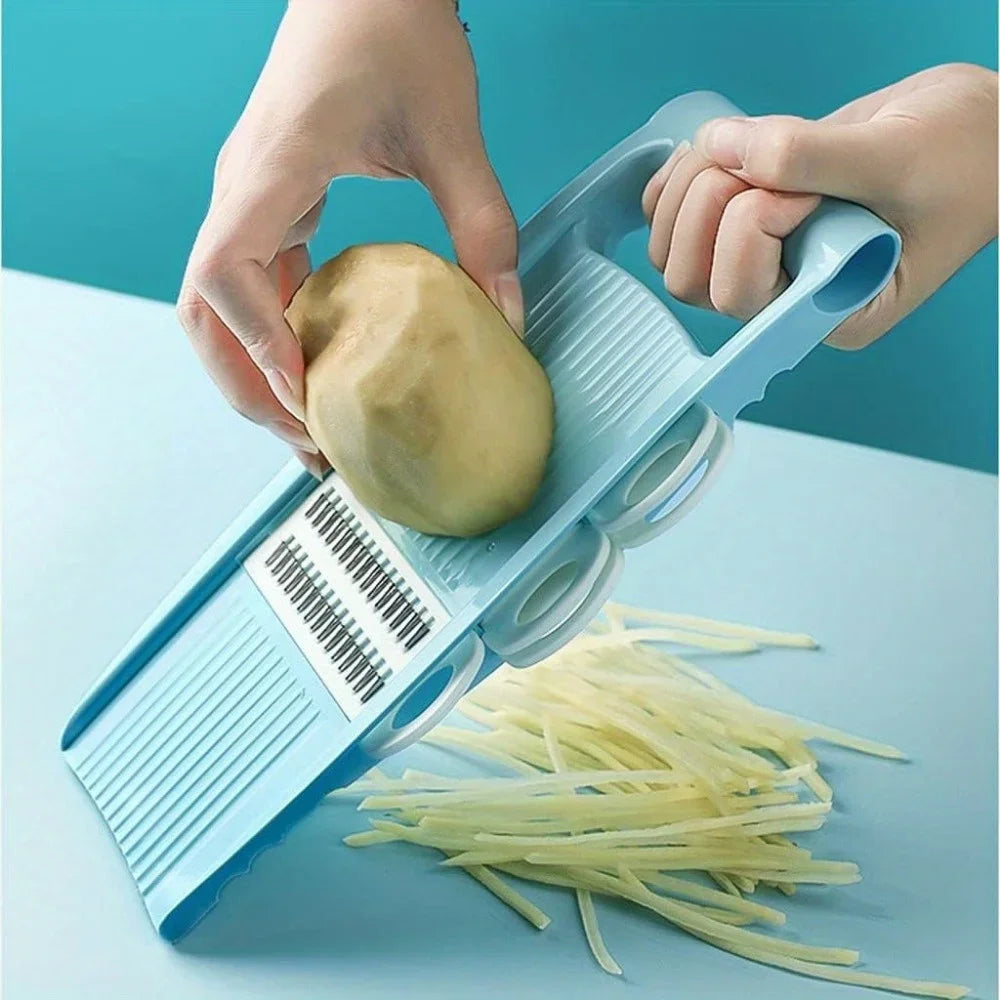 BowLift | Vegetable Cutter 5-in-1 | Manual & Multifunctional | Grater, Slicer, Dicer | KüchenMeister® Kitchen Helper
