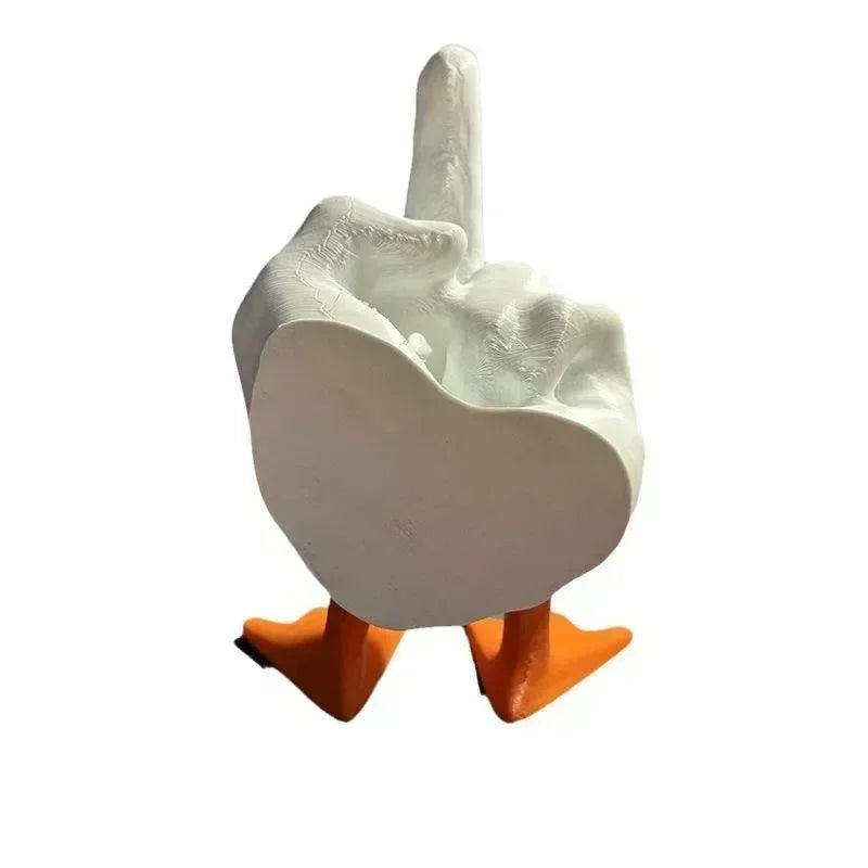Middle Finger Resin Duck Decor | Bowlift