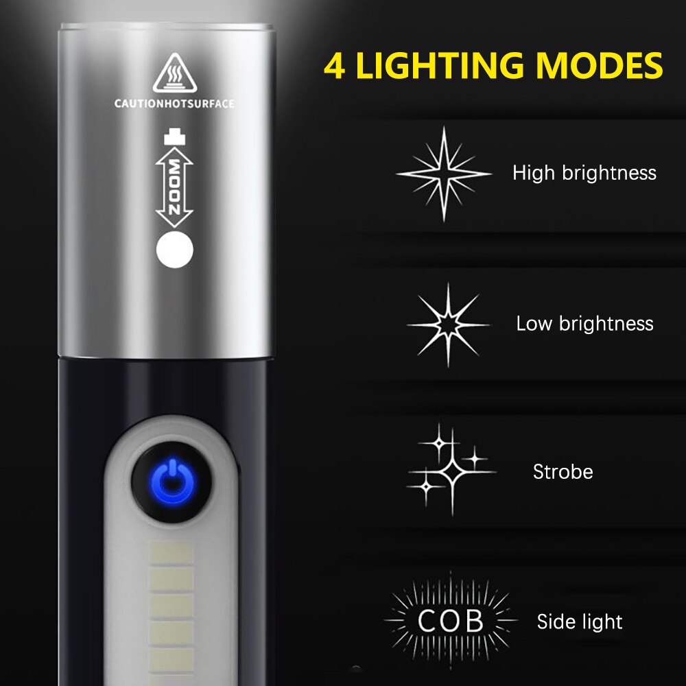 Zoom Ultra-Bright Pocket Led Outdoor Flashlight | Bowlift