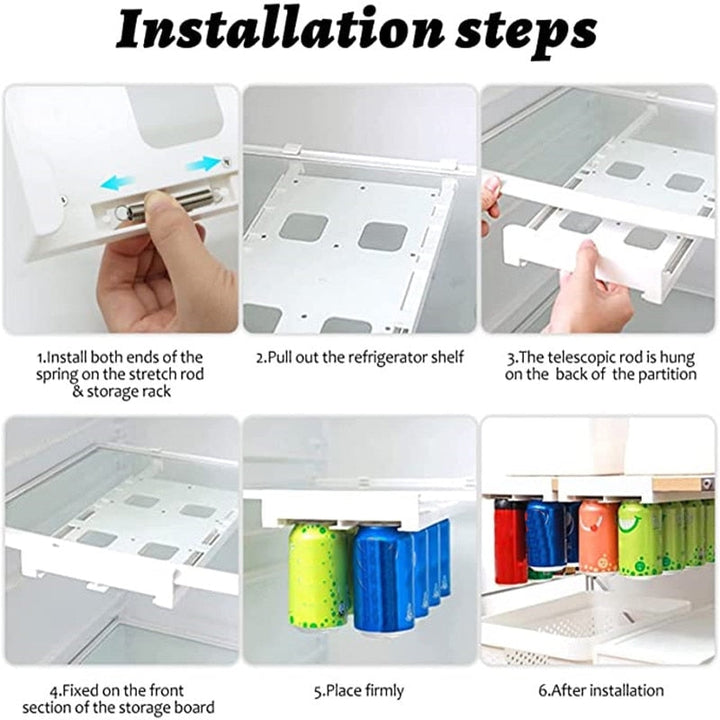 BowLift | Refrigerator Beverage Organizer Slide Rack