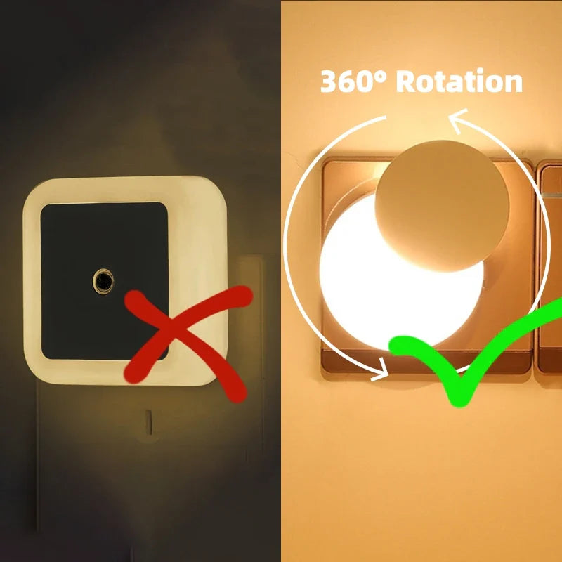 BowLift | Nuvilux LED night light with twilight sensor | plug light EU/US | 0.3W | For children's room, hallway, bathroom & bedroom