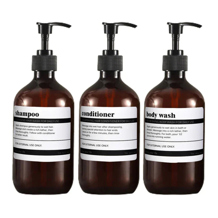 AmberLux 3-piece refillable dispenser set Bowlift