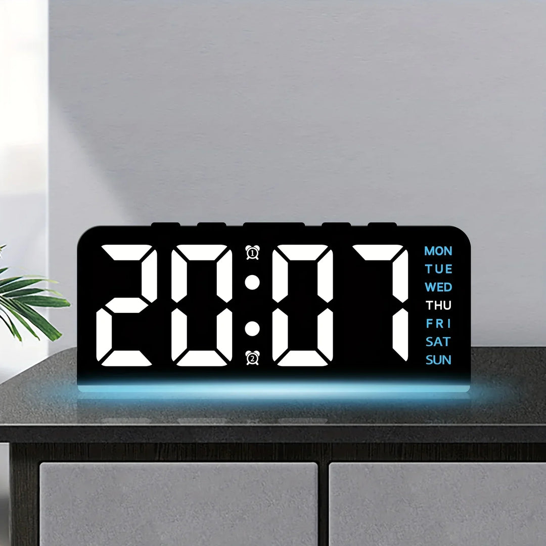 Modern LED All Week Display Night Lamp Alarm Clock | Bowlift