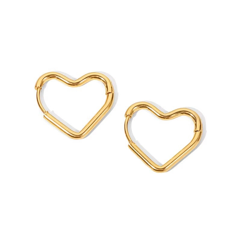 BowLift | Elegant Heart Hoop Earrings