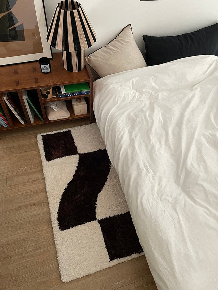 Wavy Grid Mini Rug | Bowlift