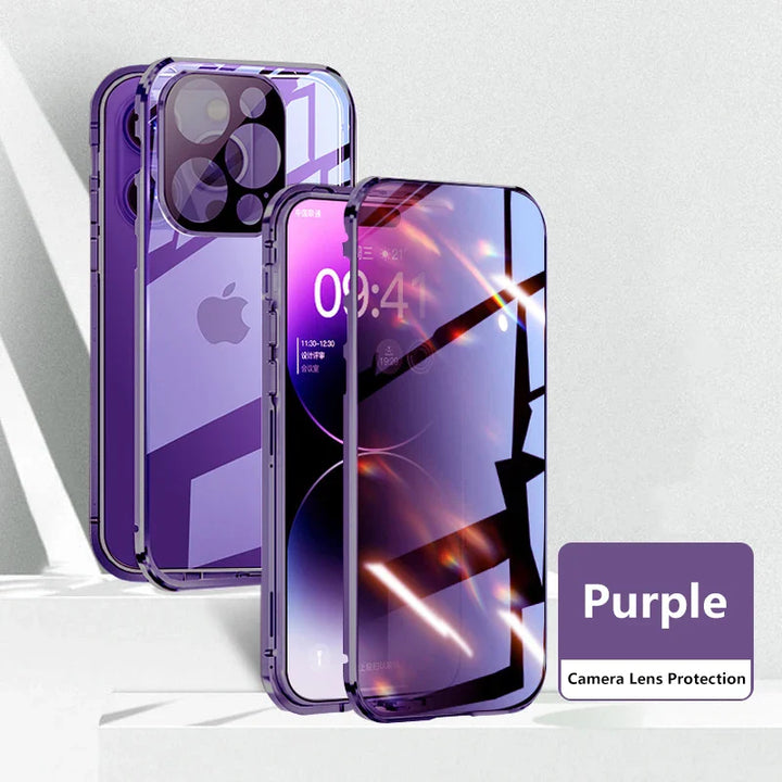 BowLift | Double Sided Magnetic Glass Anti-Peep Mobile Case
