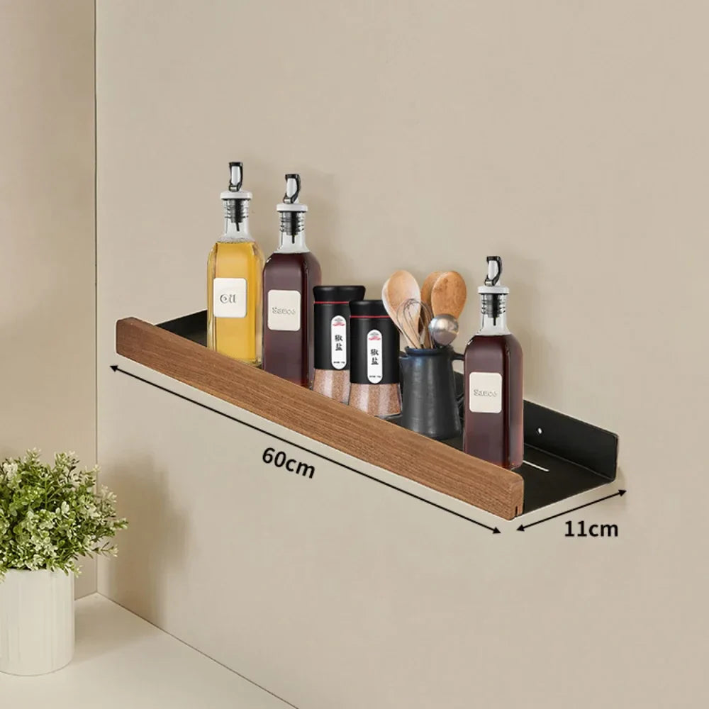 CulinaWood Kitchen Wall Shelf Bowlift