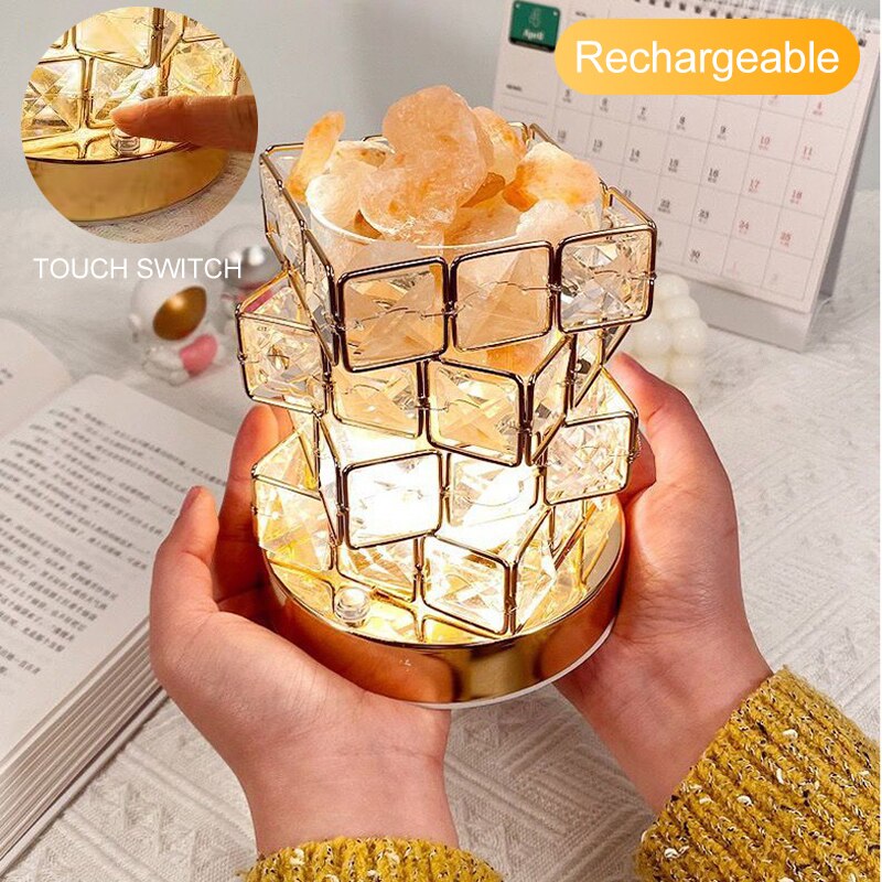 Crystal Room Mood Ambient Geo Shimmer Cube Light | Bowlift