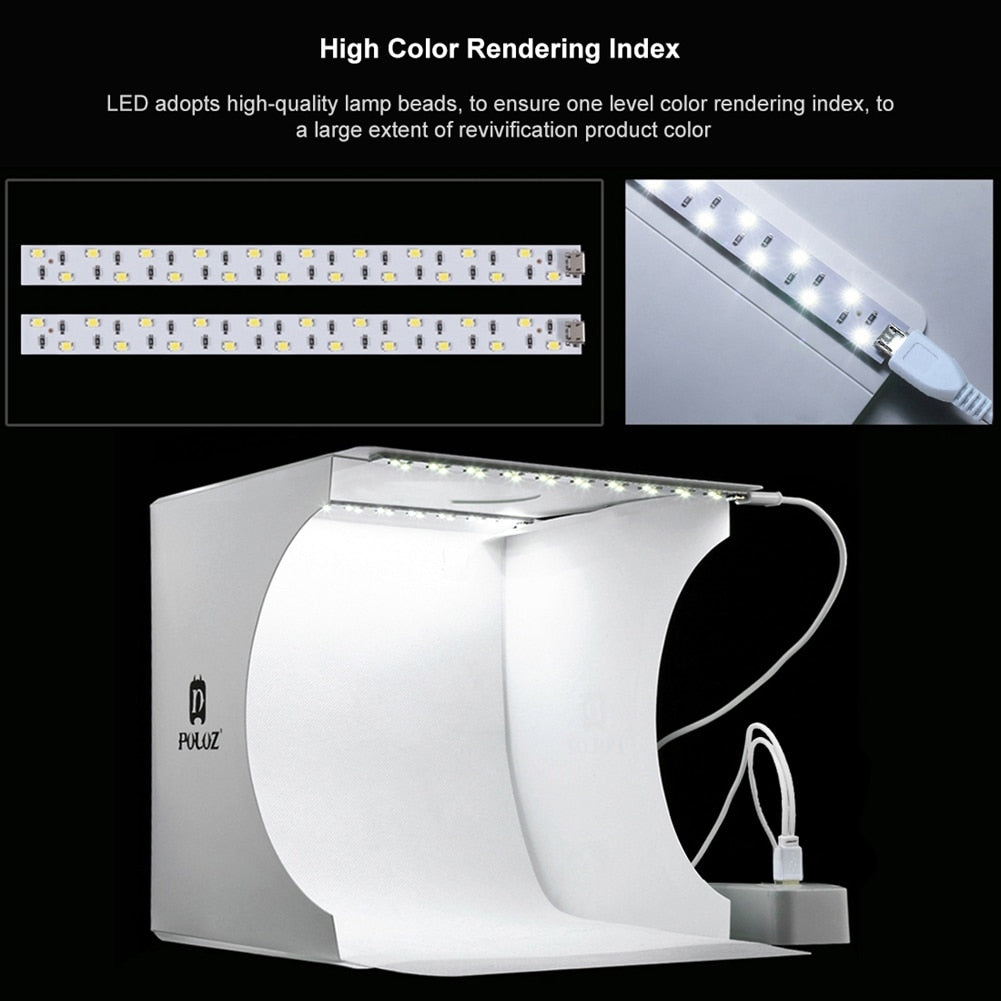 BowLift | Mini Foldable Led Light Photo Studio Box
