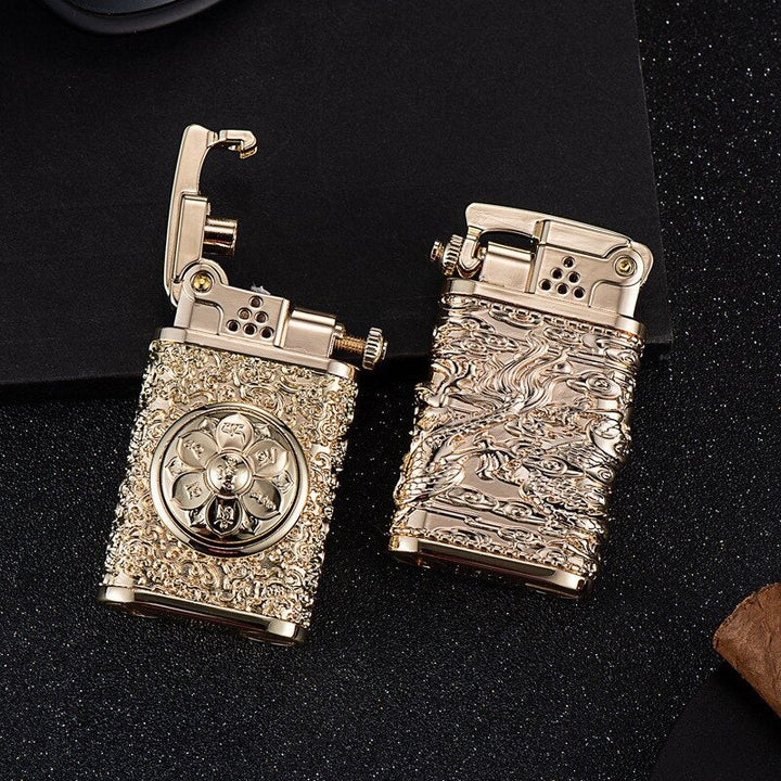 Dragon Wings Brass Kerosene Lighter | Bowlift