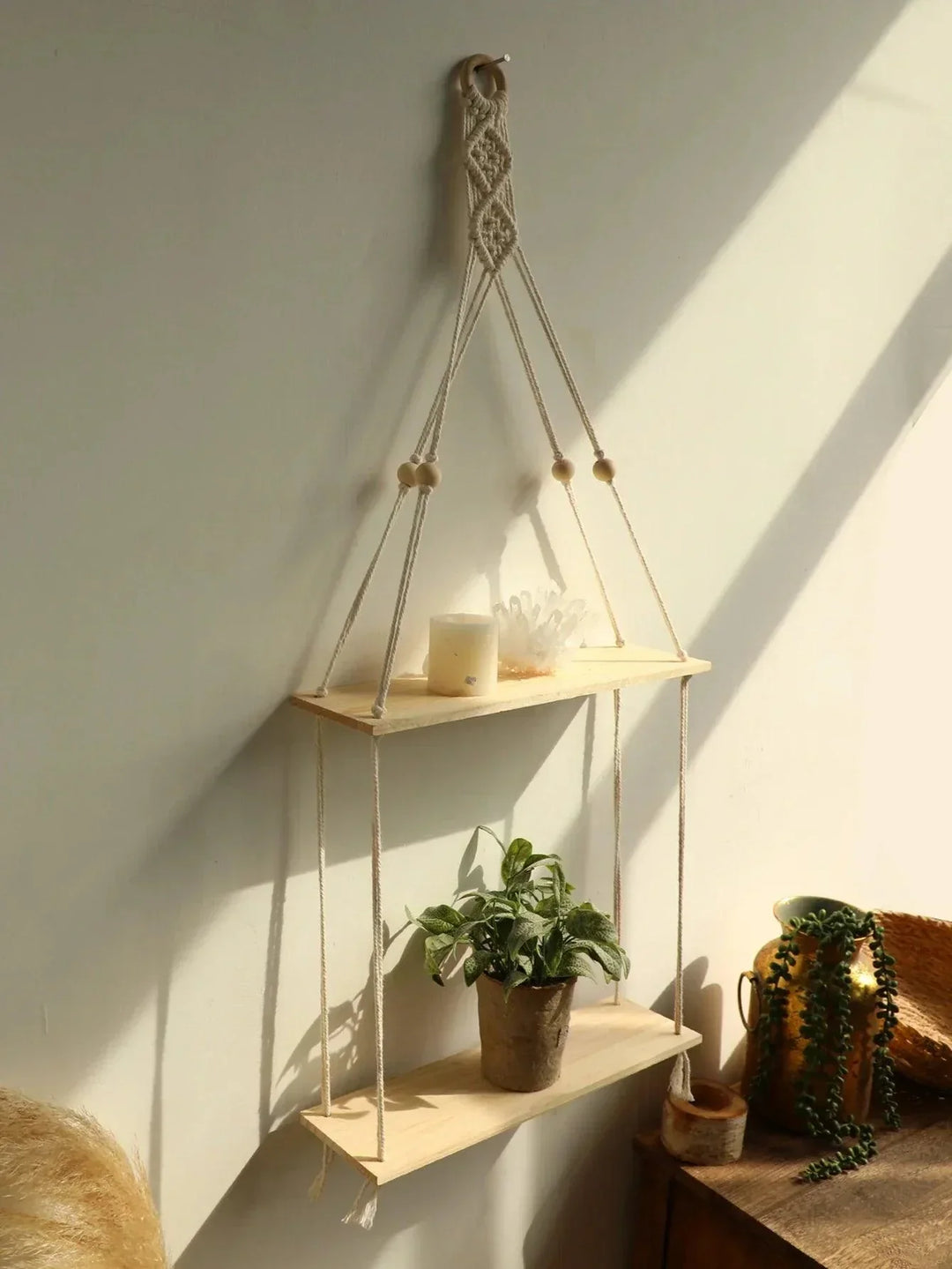 BowLift | BohoString - Macramé Wooden Wall Piece
