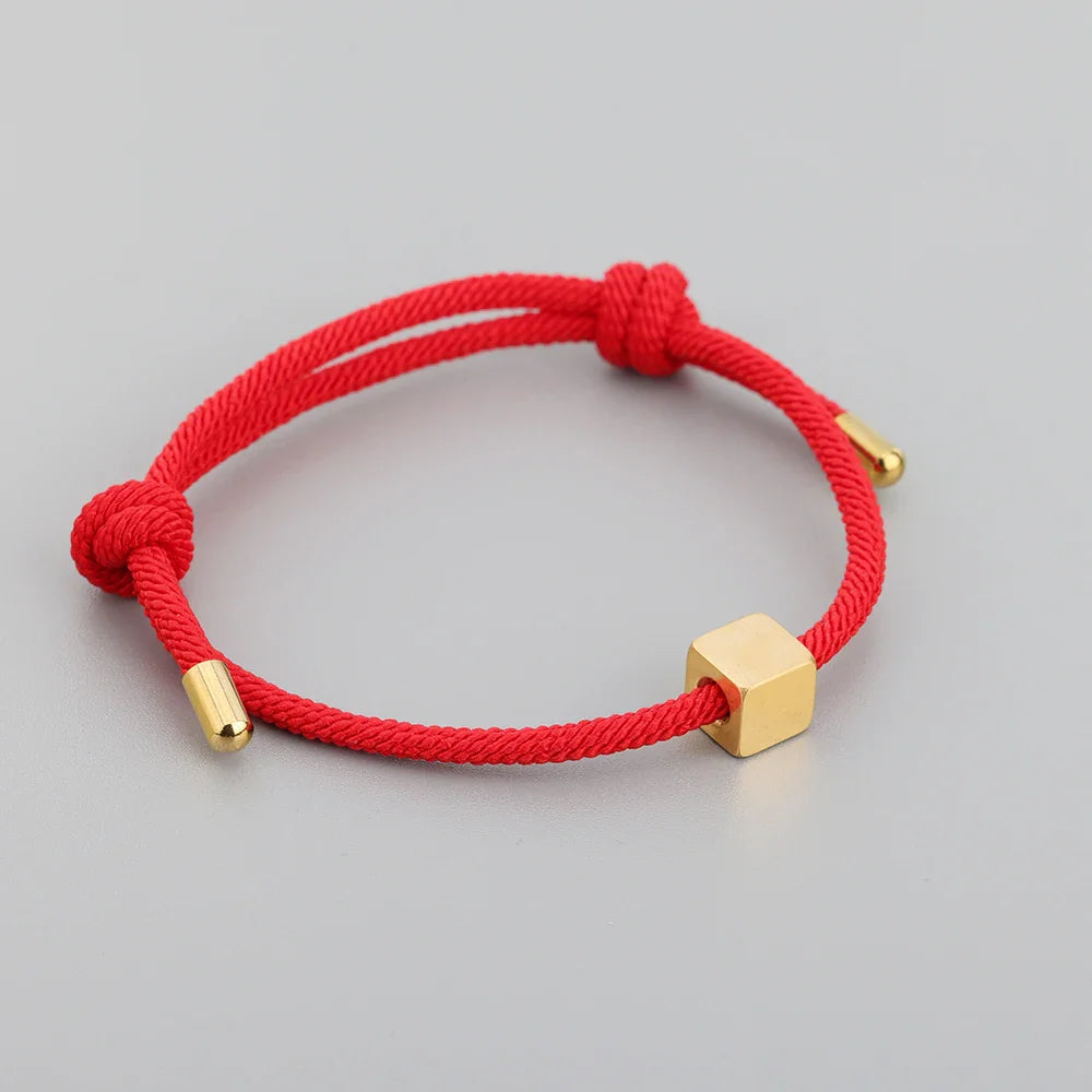 BowLift | Adjustable Couples Box Letter Initial Bracelets