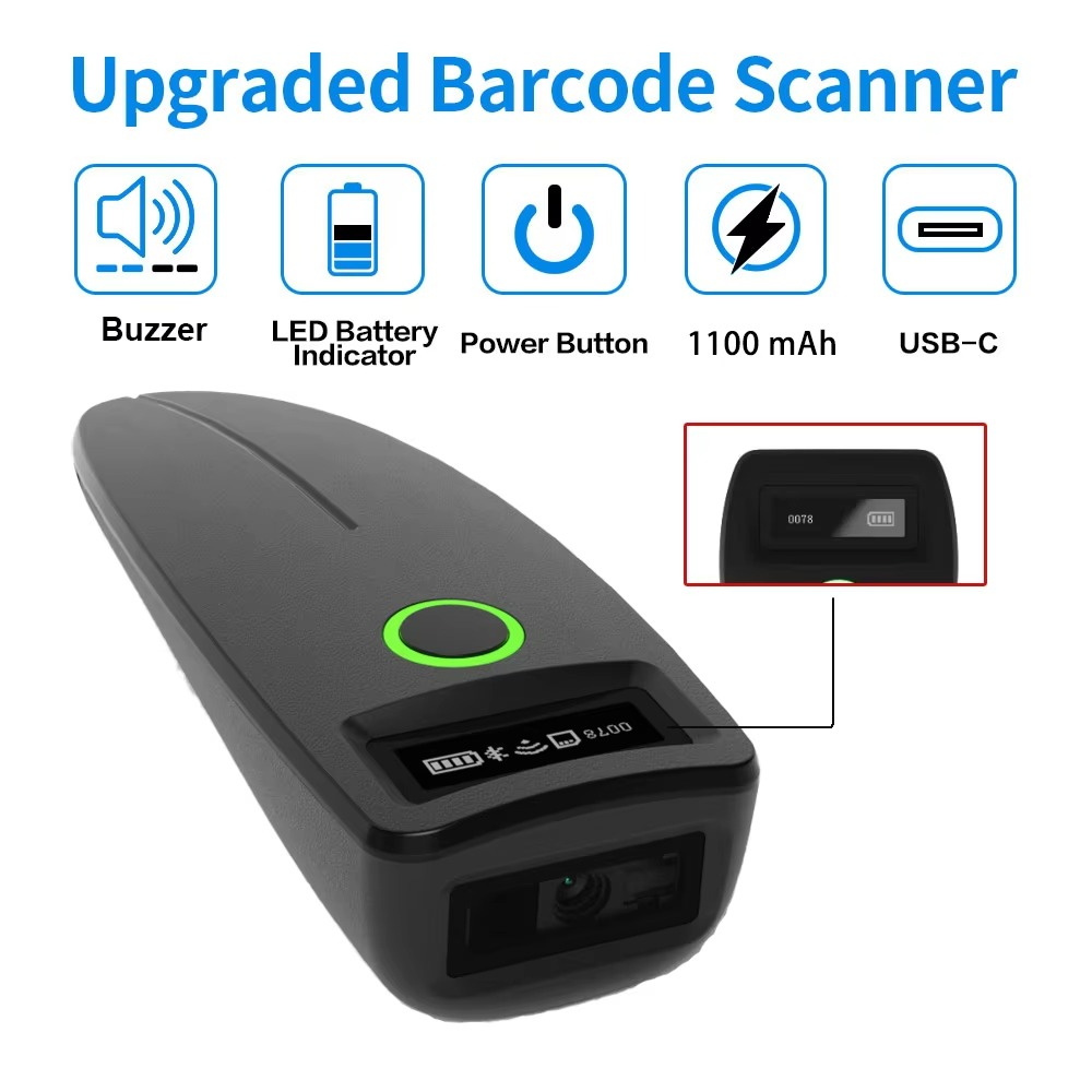 BowLift | Portable Barcode Scanner With OLED Display And Vibration Feedback