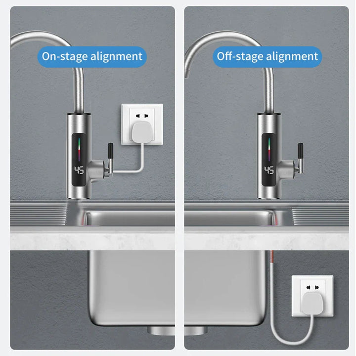 BowLift | Electric Kitchen Faucet with Flow Heater 3000W Stainless Steel