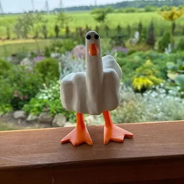 Middle Finger Resin Duck Decor | Bowlift
