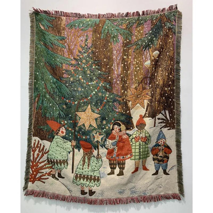 BowLift | Christmas Blanket Nutcracker and Stars Pattern