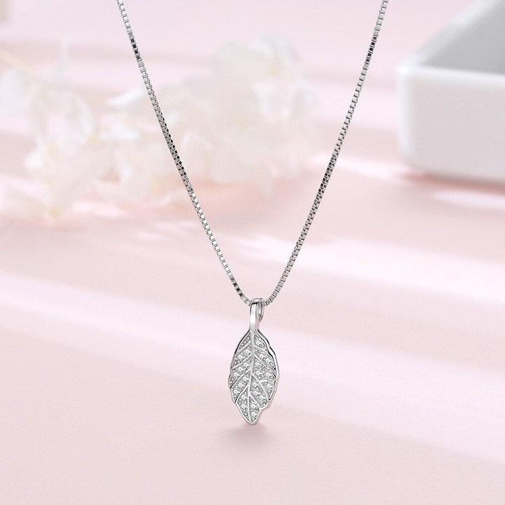 BowLift | Nature Sparkle Tree Leaf Pendant Necklace