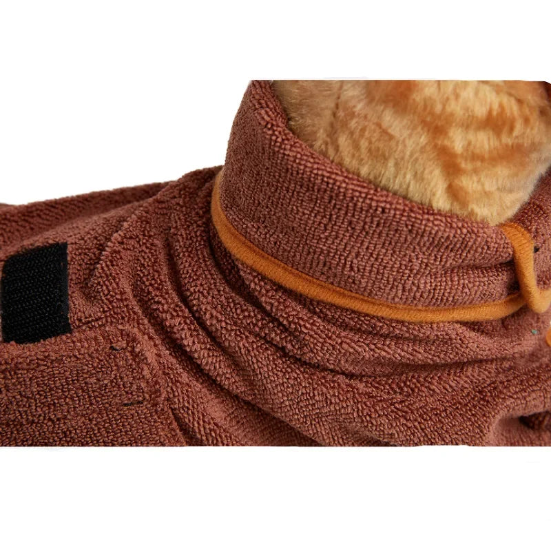 Pet bathrobe, highly absorbent and quick-drying Bowlift