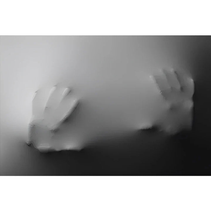 Modern Art Abstract Ghostly Figures In The Wall Canvas Prints Black White Wall Art Posters Pictures For Living Room Bedroom Art Decor | Bowlift