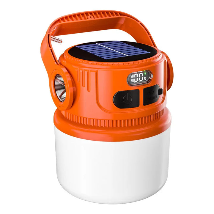 BowLift | Luminatra Solar LED Camping Lamp | Rechargeable & Waterproof | 6 Light Modes | For Outdoor, Emergencies & Travel