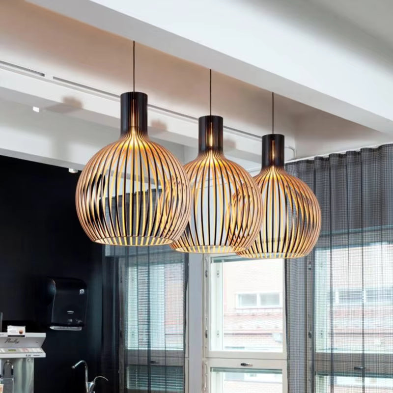 BowLift | Natura Orb Bamboo Pendant Lamp – Handmade Hanging Lamp