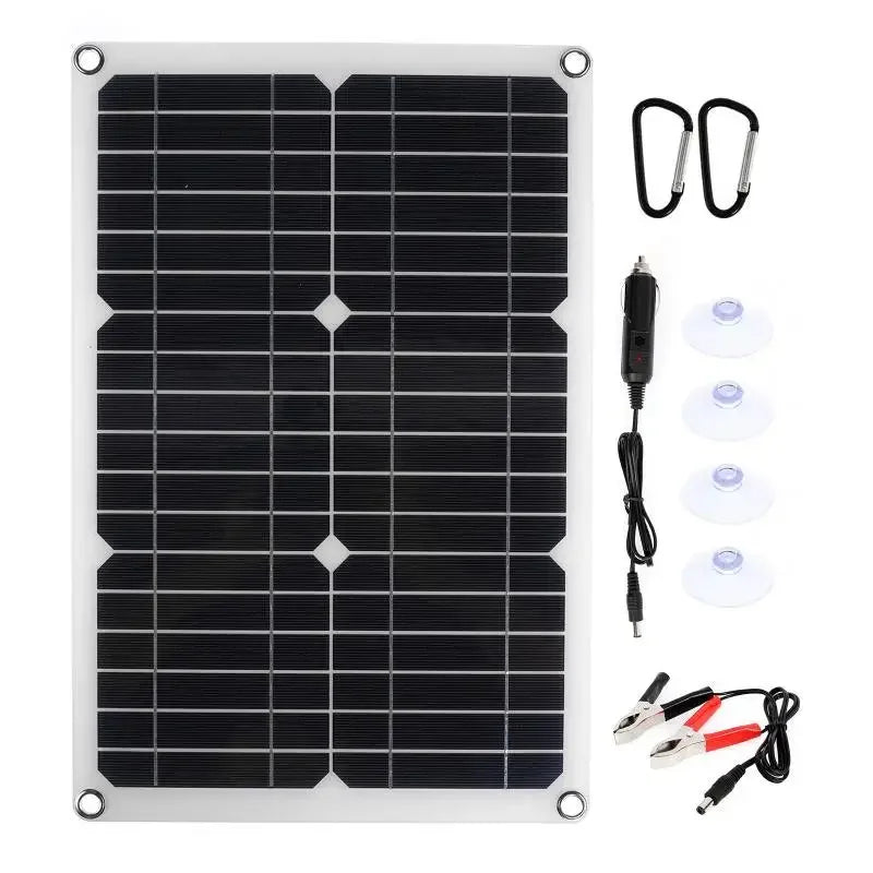 BowLift | SolaVibe Solar Panel 1200W | Flexible 12V Charging Panel | 2x USB & 100A Charge Controller | Outdoor Camping