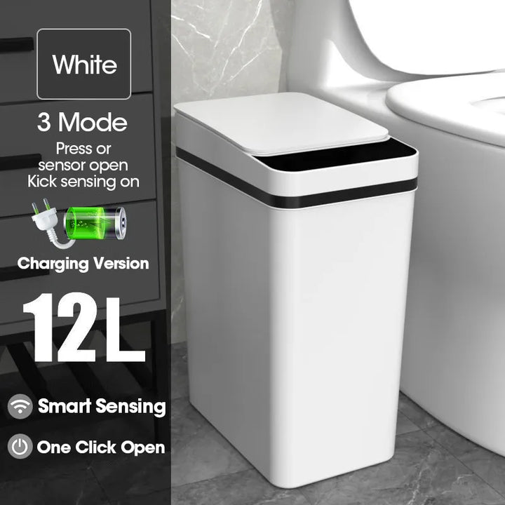 Waterproof Smart Wave Sensor Automatic Trash Can | Bowlift