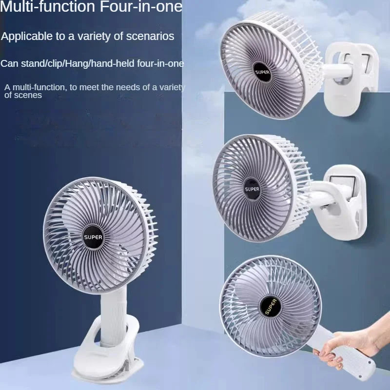 Clip-on Portable Compact USB Rechargeable Cooling Fan | Bowlift