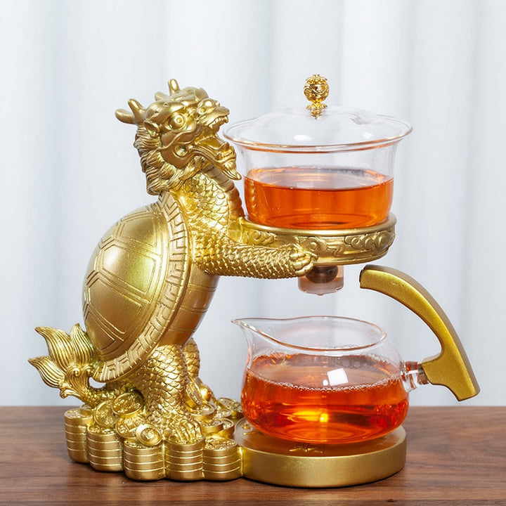 BowLift | Mystic Golden Dragon Teapot