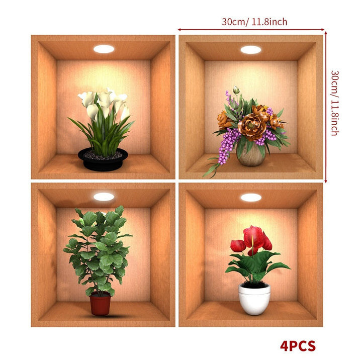 BowLift | Wall Decorative Potted Plant Stickers