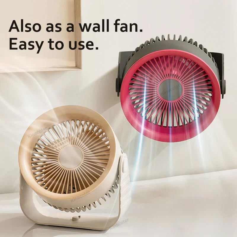 BowLift | Brisano Mini Fan | 3600 mAh Battery | 4 Levels & USB | Compact & BPA-free