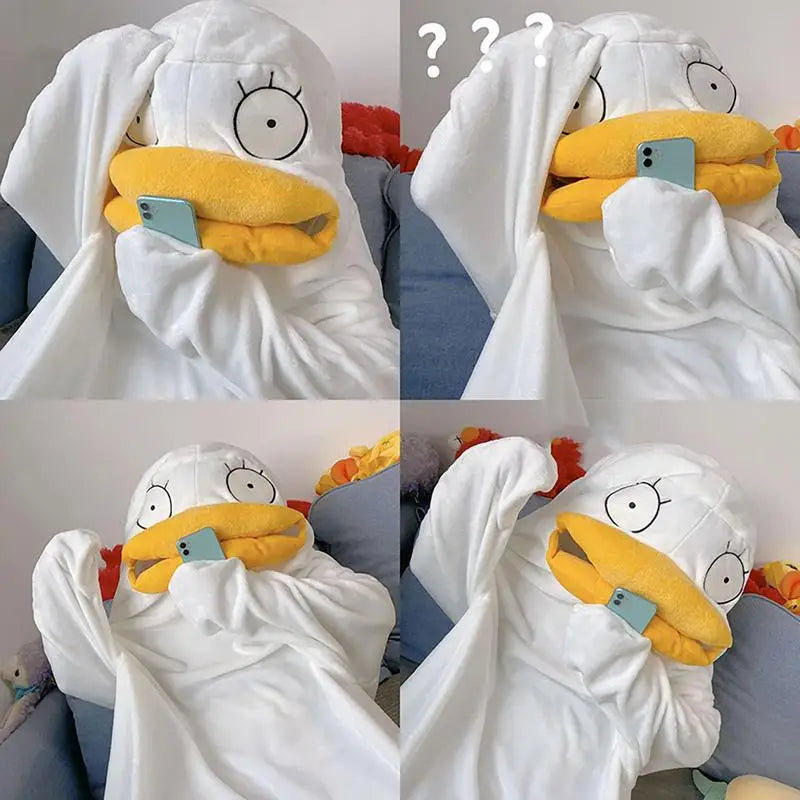 BowLift | Confused Duck Warm Adult Pajamas Costume